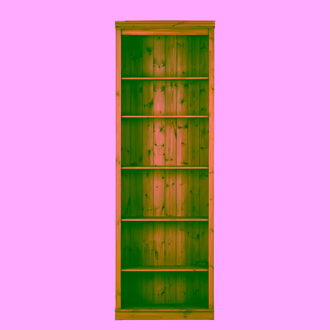 Bibliotecă din lemn de pin